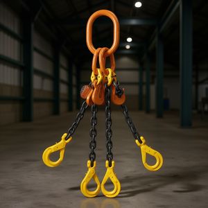 Ensemble de crochets de levage à 4 branches Fervi Chain Pendant, usage industriel lourd - Product Image 3