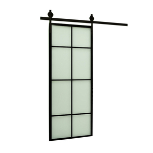 <span class=keywords><strong>Rail</strong></span> plat en acier <span class=keywords><strong>Porte</strong></span> <span class=keywords><strong>de</strong></span> <span class=keywords><strong>grange</strong></span> intérieure coulissante en acier - Product Image 3