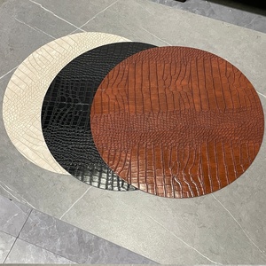 Individuelle Matten Esstisch Leder Luxuriös Heiß isoliert wasserdicht Kunstleder Tischdecke für Restaurant - Product Image 3