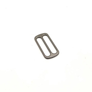 Anneaux à trois glissières en alliage de zinc de haute qualité pour sacs en stock, boucle de ceinture coulissante en métal, boucle plate coulissante en métal pour pièces de sac - Product Image 4