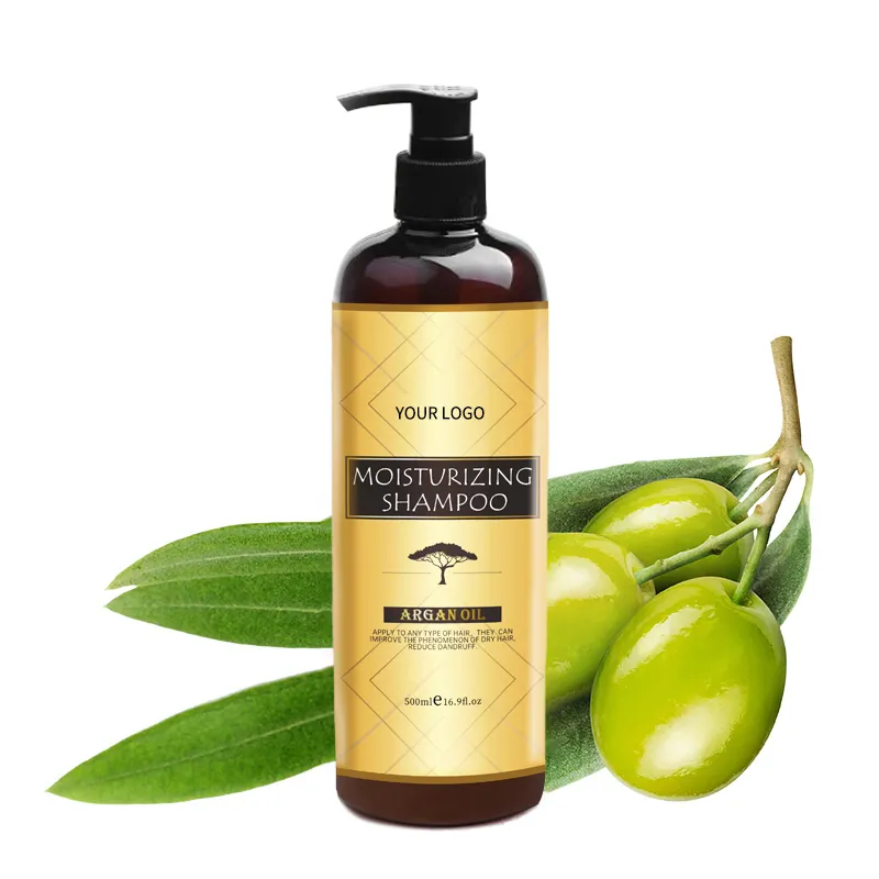 Private Label Logo personalizzato prodotti per la cura dei capelli olio di Argan Shampoo idratante antiforfora e balsamo e olio per capelli e Set di pellicole per capelli