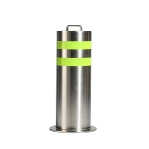 Barrera Removible de Acero Inoxidable, Bolardo de Estacionamiento Anticolisión de Carga Pesada - Product Image 1