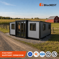 BlocNEST Maison Conteneur Extensible Préfabriquée Kit Villa Bungalow pour Camping Familial et Vie de Vacances