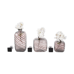 Set di vasi in vetro artistico con tappo, bottiglie decorative per soggiorno e decorazioni per la casa - Product Image 2