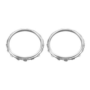 Anneaux d'accent de pouce chromés pour <span class=keywords><strong>Xbox</strong></span> <span class=keywords><strong>One</strong></span> Elite contrôleur pièce de réparation accessoire de jeu nouveau paquet de 2 accessoires de remplacement - Product Image 2