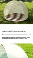 Tente de pique-nique pour enfants, pliable automatiquement, portable, à ouverture rapide, protection solaire, respirante, pour la plage et le bord de mer