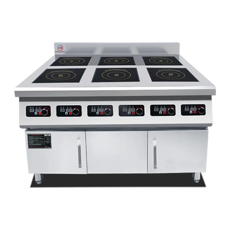 Industrial Commercial Induction Cooker With Cabinet Freestanding Electric Hotel Kitchen Equipment Electric Induction Cooker