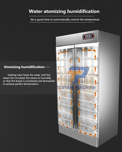 Comercial 15 30 18 36 bandejas eléctrica panadería pan masa Proofer máquina para Pizza hamburguesa <span class=keywords><strong>galletas</strong></span> línea <span class=keywords><strong>de</strong></span> producción precio - Product Image 6