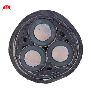Câble d'alimentation <span class=keywords><strong>HTA</strong></span> Alu Souterrain en cuivre pur et aluminium XLPE 24KV 3*1*240mm NFC Moyenne tension Blindage en acier - Product Image 3