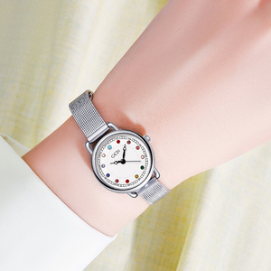 High End Colorful Diamond Dial Women's Niche Light Luxury High Aesthetic Waterproof Stainless Steel Quartz <b>Watch</b> - Product Image 3