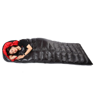 Saco <span class=keywords><strong>de</strong></span> <span class=keywords><strong>Dormir</strong></span> Doble Cuadrado para Adultos, Ultraligero, Tipo Sobre, <span class=keywords><strong>de</strong></span> Nailon 400T, para Camping, Descanso, Abrigado - Product Image 4