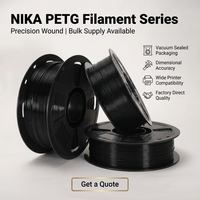 Filament d'imprimante 3D PETG Premium 1,75 mm, tolérance surveillée par laser, résistant aux produits chimiques, stable aux UV, pour impression FDM, industriel, NOIR