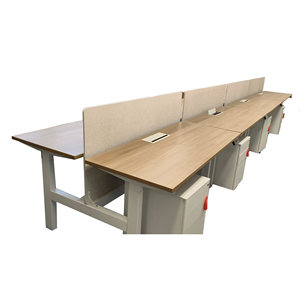 Escritorio Doble Minimalista de Estilo Moderno, Estación de Trabajo, Escritorio para Empleados, Escritorio Administrativo, Mostrador - Product Image 6