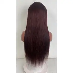 13x4 HD Transparent Lace Front Human Hair Wigs Glueless Brazilian 30 32 36 38 40 Inch Straight Lace Frontal Wigs For Women