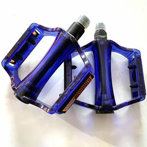 Pédales de vélo VTT en polycarbonate avec roulements étanches antidérapantes transparentes noires rouges bleues - Product Image 3