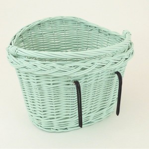 Cesta para bicicleta con soporte para manillar de plástico, color rosa claro, gran capacidad, almacenamiento duradero para bicicleta - Product Image 1