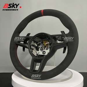 เหมาะสำหรับ Porsche Panamera Macan 718 Boxster Cayman taycan <span class=keywords><strong>Carrera</strong></span> 996 <span class=keywords><strong>911</strong></span> 981 957 958 991พวงมาลัยปรับแต่งได้ - Product Image 2