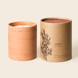 Recyclable 100% Cylinder Cardboard Kraft Black Candle Paper Tube Packaging Cardboard Round <b>Box</b> Tube With Custom Size - Product Image 2