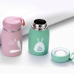 Stainless Steel Vacuum <b>Thermos</b> <b>Cup</b> With Temperature Display Cartoon Rabbit Design For Children Travel Use - Product Image 2