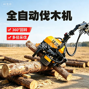 Coupe-bois hydraulique pour excavatrice, équipement forestier à moteur diesel, accessoire de coupe d'arbres - Product Image 3
