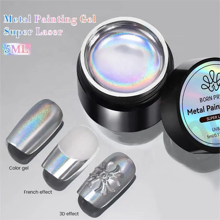 BORN PRETTY New Trending High Gloss Laser Mirror Polish Gel Nails OEM Private Label Soak Off UV LED Paint Nail Art Gel Polish
