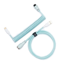 Angitu Câble enroulé pour clavier de type C inversé à double manchon personnalisé avec couleur GX16 Aviator