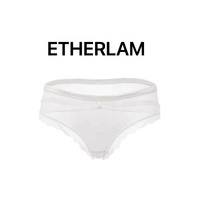 Tanga de satén de lujo con lazo y estampado para mujer, talla XL, de cintura baja, con encaje, serie Abstinence, para verano