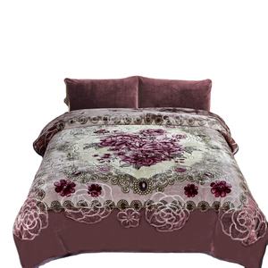 الدافئة سميكة الكورية المنك المطبوعة أفخم الآسيوية الصوف راشيل بطانية سرير - Product Image 1