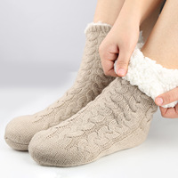 Chaussettes thermiques en acrylique de longueur d'équipage pour femmes pour l'automne/hiver avec logo confortable au niveau du corps