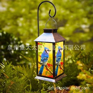 Lámpara Solar LED con Forma de Pájaro Azul, Lámpara Colgante para Jardín, Lámparas Decorativas Portátiles de Energía Solar - Product Image 2