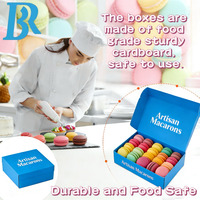 Boîte à macarons personnalisée, emballage de gâteaux, boîtes à biscuits personnalisées avec séparateurs, boîte à desserts avec insert pour sauce pour gâteau au chocolat, cadeau