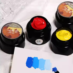 Pintura para Uñas en Tres Colores Primarios: Rojo, Amarillo, Azul, Negro y Blanco, Esmalte de Uñas en Gel UV Básico para Salón de Uñas - Product Image 4