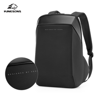 Sac à dos antivol Kingsons pour ordinateur portable avec port de charge USB, sac d'école imperméable, sac à dos de voyage, OEM personnalisé