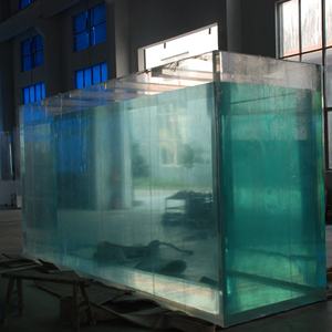 Acuario de Acrílico Ultra Transparente de Cinco Líneas Jinjing, Acuario Transparente de Lujo de 2L con Diseño Sin Costuras, Moderno Acuario Interior para Peces - Product Image 1
