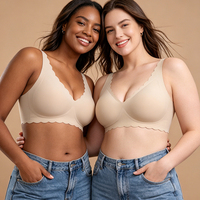 Nouvelle Arrivée 2026 – Soutien-gorge en gel uni sans couture, ajustable, push-up, sans armatures, pour usage quotidien, lingerie grande taille pour femme