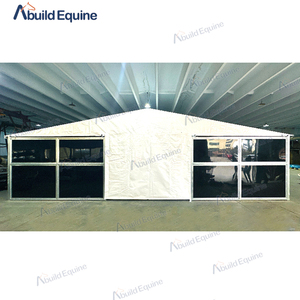 Dễ dàng di chuyển ngoài trời di động ngựa chuồng Bộ dụng cụ và ngựa hộp với mái nhà - Product Image 3