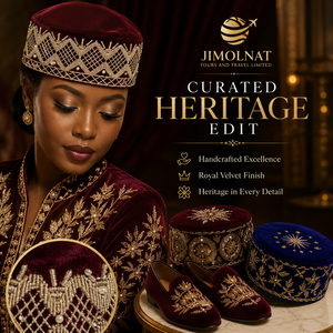 Gorro Tradicional Africano Yoruba para Hombre, con Patrón de Hojas, Ecológico, de Seda, Transpirable y Elástico, para Iglesia, Bodas y Eventos - Product Image 1