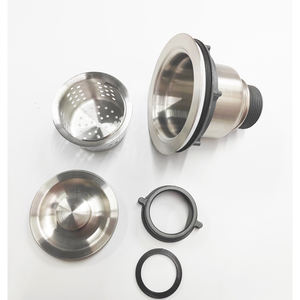 Filtre <span class=keywords><strong>à</strong></span> panier en acier inoxydable 3039 avec tuyau d'échappement 1-1/2 kit de déchets de couvercle en acier inoxydable égouttoir d'évier de cuisine - Product Image 3
