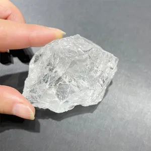 Preço barato atacado natural quartz raw áspero pedra de cristal branco transparente
