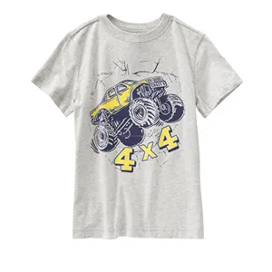 Fabrieksverkoop Kinderkleding Zomer Kids Shirt Korte Mouw Letterprint Jongens T-Shirt Verkrijgbaar Bij Exportvoorraad