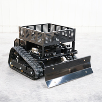 Tondeuse à gazon autotractée thermique 4 temps 224cc sans fil télécommandée de qualité industrielle pour pentes