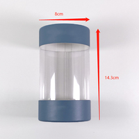 Factory Eco-friendly Cylinder Packaging Box Window Transparent Gift Box PVC Plastic Tube Recycled Materials Small Handicraft