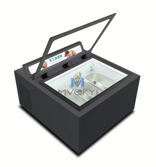 Mvckyi 1/3 3 шт. система прямого охлаждения, высокоэффективный испаритель, быстрая скорость охлаждения и стабильное качество, витрина для мороженого