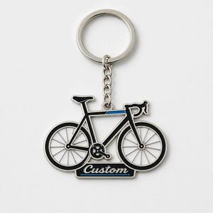 Porte-clés de vélo personnalisés de haute qualité, porte-clés en métal sur le thème du vélo, broche de club cycliste, souvenir de club de cyclisme - Product Image 2