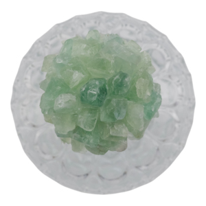 Pot de rangement rond en verre sculptural avec couvercle orné de cristaux pour la décoration du salon, objet de décoration moderne pour la maison - Product Image 4