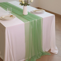 Nappe et cantonnière en tissu crêpe de Bali pour mariages en extérieur, idéales pour la décoration intérieure et les techniques de tissage.