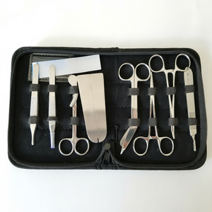 Kit d'entraînement à la suture en acier inoxydable, ensemble d'instruments chirurgicaux pour étudiants en médecine, manuel réutilisable - Product Image 1