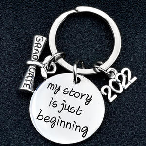 Graduation porte-clés <span class=keywords><strong>2022</strong></span> Graduation <span class=keywords><strong>Saison</strong></span> Souvenir Cadeaux En Acier Inoxydable Porte-clés Meilleurs Voeux Métal Pendentif Coeur Porte-clés - Product Image 4