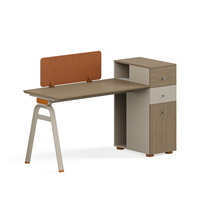 Bureau de travail en bois pour quatre personnes, directement de l'usine, mobilier de bureau moderne pour la maison, montage facile, extensible pour plusieurs personnes