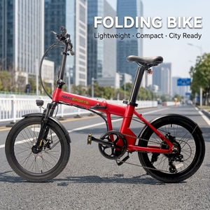 Vélo pliable Naicisports C2 20'' avec cadre en aluminium léger, batterie au lithium 36V, moteur à moyeu arrière 250W 7 vitesses - Product Image 1